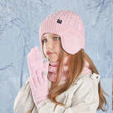 Warm Earflap Beanie Set – Boys & Girls 3-in-1 Bianca Australia