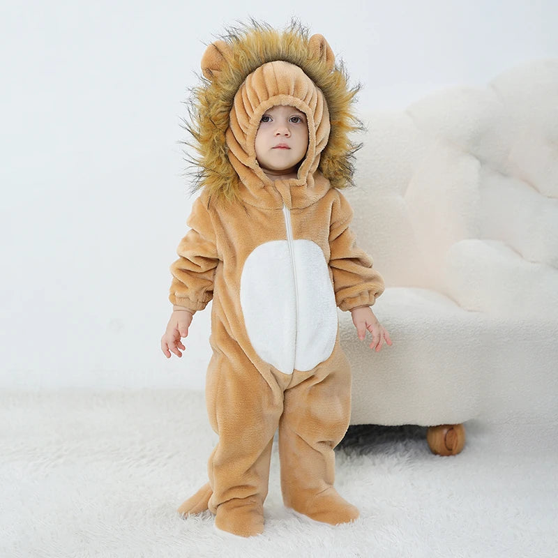 Baby Lion Romper – Cosy Zip-Up Costume Bianca Australia