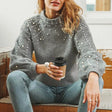 Léonie | Pearl-Embellished Knit Sweater Bianca Australia