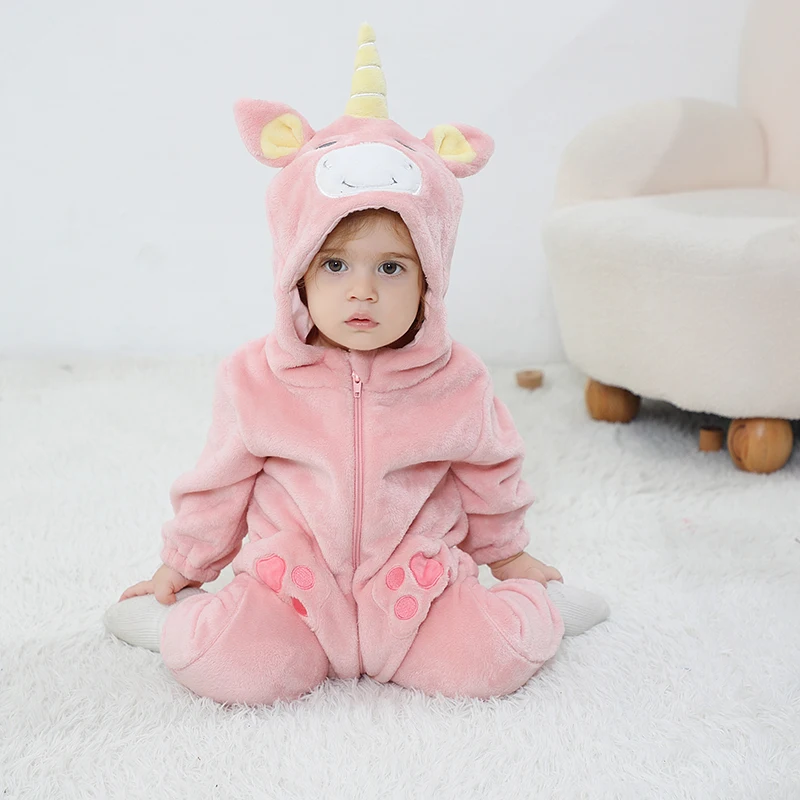 Baby Unicorn Romper – Cosy Zip-Up Hoodie Bianca Australia