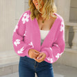 Franka | Floral College Knit Cardigan Bianca Australia