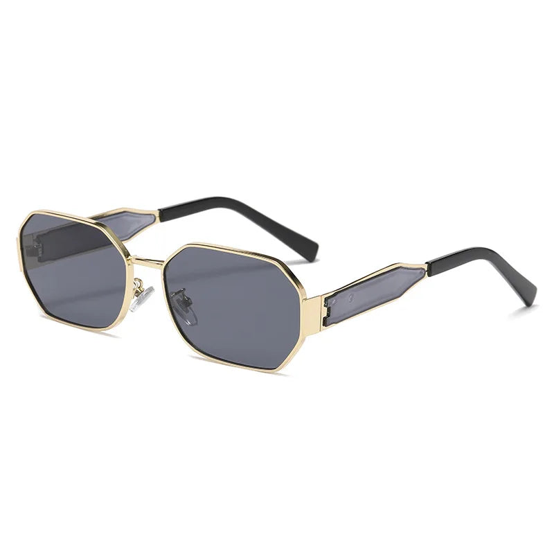 Retro Metal Rectangle Sunglasses Workoutry