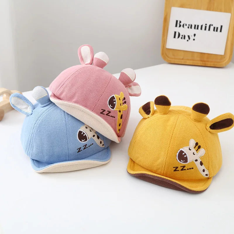 Giraffe Ear Baby Cap – Short Brim & Cute Style Bianca Australia