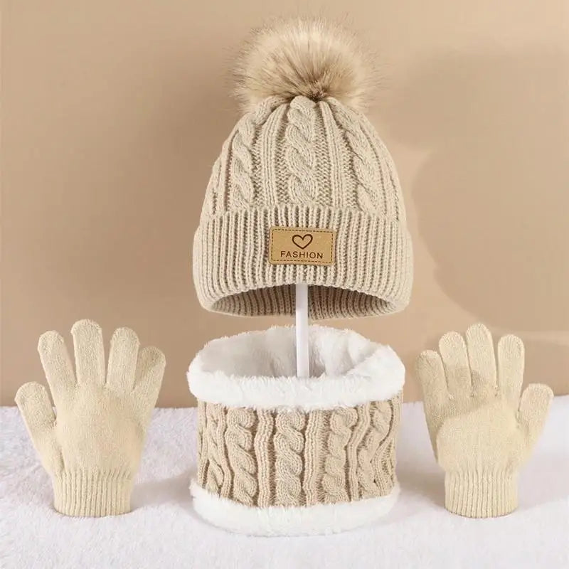 Cosy Kids’ Beanie, Scarf & Gloves Set Bianca Australia
