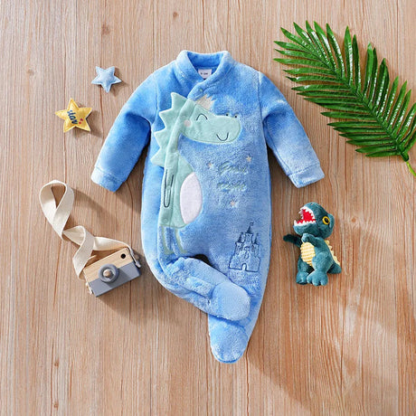 Baby Dino Romper – Warm & Plush 3D Design Bianca Australia