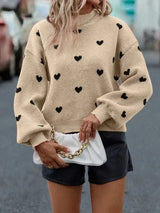 Greta | Kawaii Y2K Heart Embroidered Sweater Bianca Australia