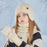 Warm Earflap Beanie Set – Boys & Girls 3-in-1 Bianca Australia