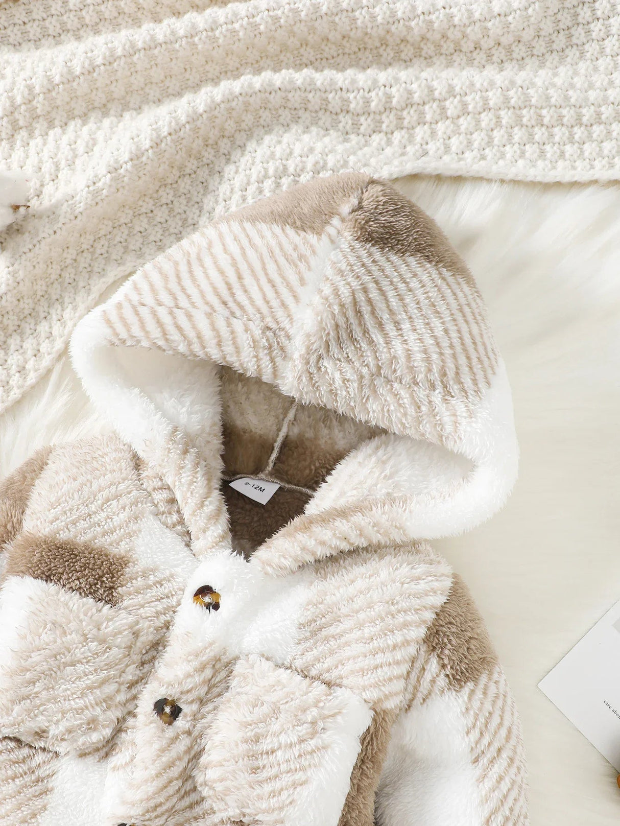 Plaid Hooded Baby Romper – Warm & Cosy Winter Bianca Australia