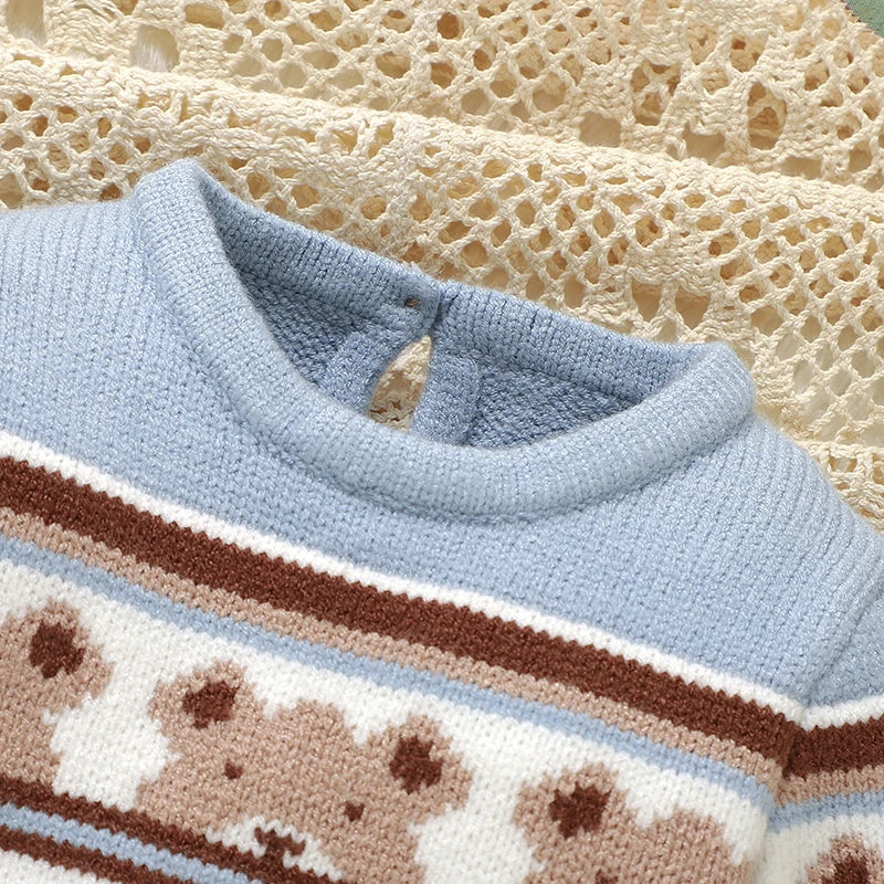 Cute Bear Baby Romper – Long Sleeve & Cosy Fit - Bianca Australia
