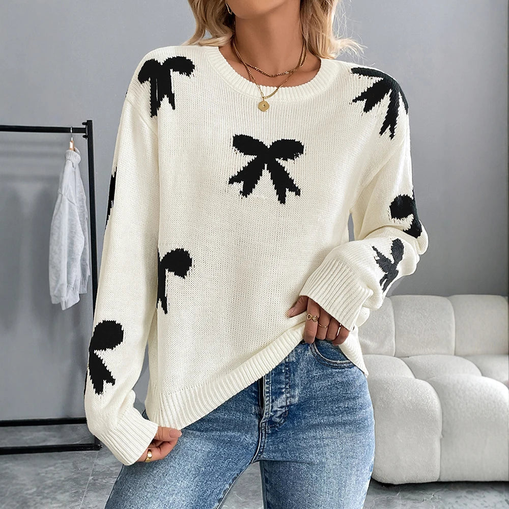 Nina | Bow-Tie Detail Knit Sweater Bianca Australia