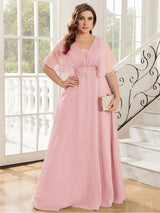 Plus Size Chiffon Evening Dress Bianca Australia