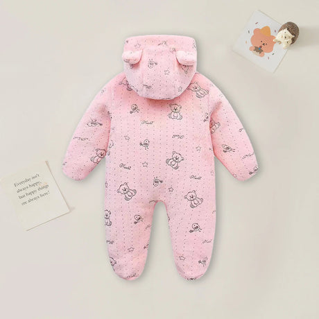 Flannel Baby Onesie – Warm & Cartoon-Style Bianca Australia