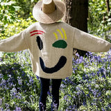 Uma | Boho Smiley Oversized Knit Sweater Bianca Australia