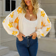 Franka | Floral College Knit Cardigan Bianca Australia