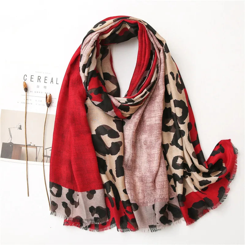Yasmin | Floral Print Cotton Viscose Tassel Scarf Bianca Australia