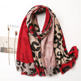 Yasmin | Floral Print Cotton Viscose Tassel Scarf Bianca Australia