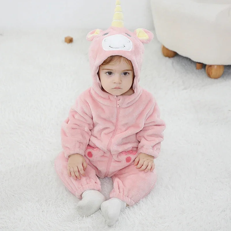 Baby Unicorn Romper – Cosy Zip-Up Hoodie Bianca Australia