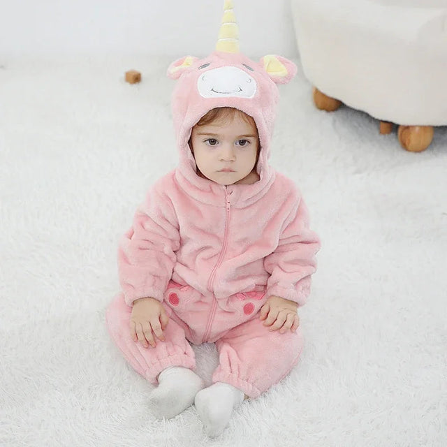 Baby Unicorn Romper – Cosy Zip-Up Hoodie Bianca Australia