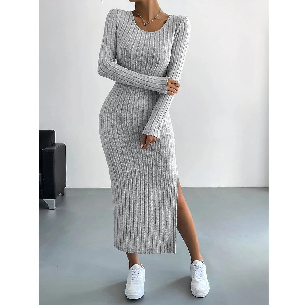Kaïa | Striped Knit Maxi Dress Bianca Australia