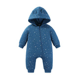 Solid Baby Hooded Romper – Warm & Zipped Style Bianca Australia