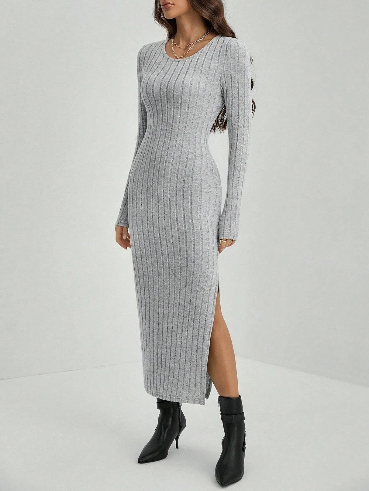 Kaïa | Striped Knit Maxi Dress Bianca Australia