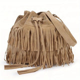 Soft Velvet Tassel Shoulder Bag Workoutry