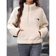 Sohee | Korean Letter Print Zip Sweatshirt Bianca Australia