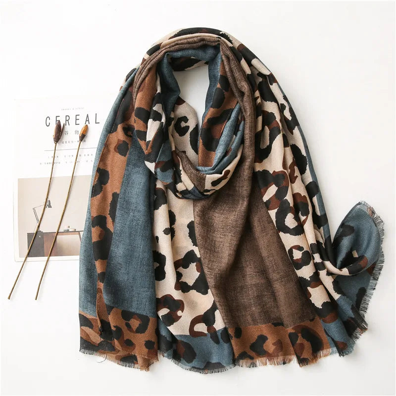 Yasmin | Floral Print Cotton Viscose Tassel Scarf Bianca Australia