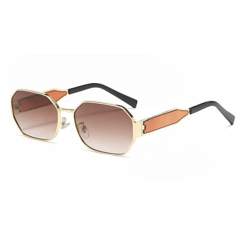 Retro Metal Rectangle Sunglasses Workoutry