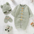 Newborn Knit Ensemble – 4Pcs Warm & Unisex - Bianca Australia