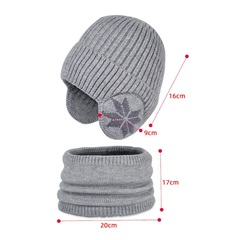 Boys’ Fleece-Lined Winter Hat & Scarf Set Bianca Australia