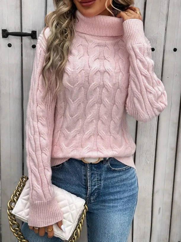 Hazel | Triblock High-Neck Sulfet Sleeve Sweater Bianca Australia