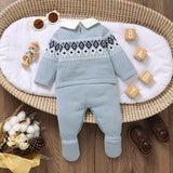 Patterned Baby Romper – Long Sleeve & Cosy Fit - Bianca Australia