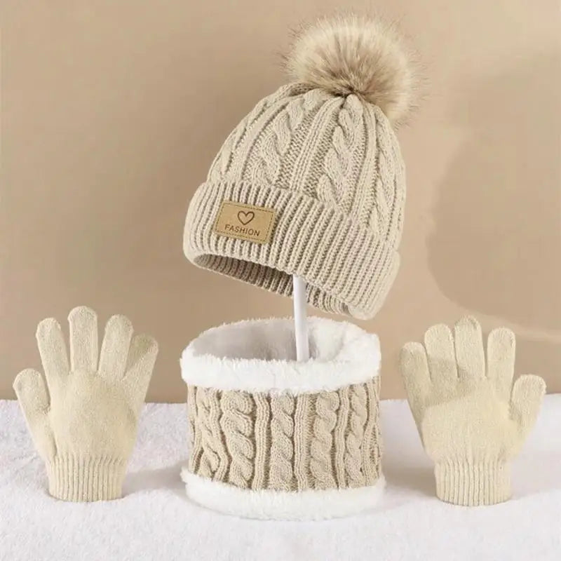 Cosy Kids’ Beanie, Scarf & Gloves Set Bianca Australia