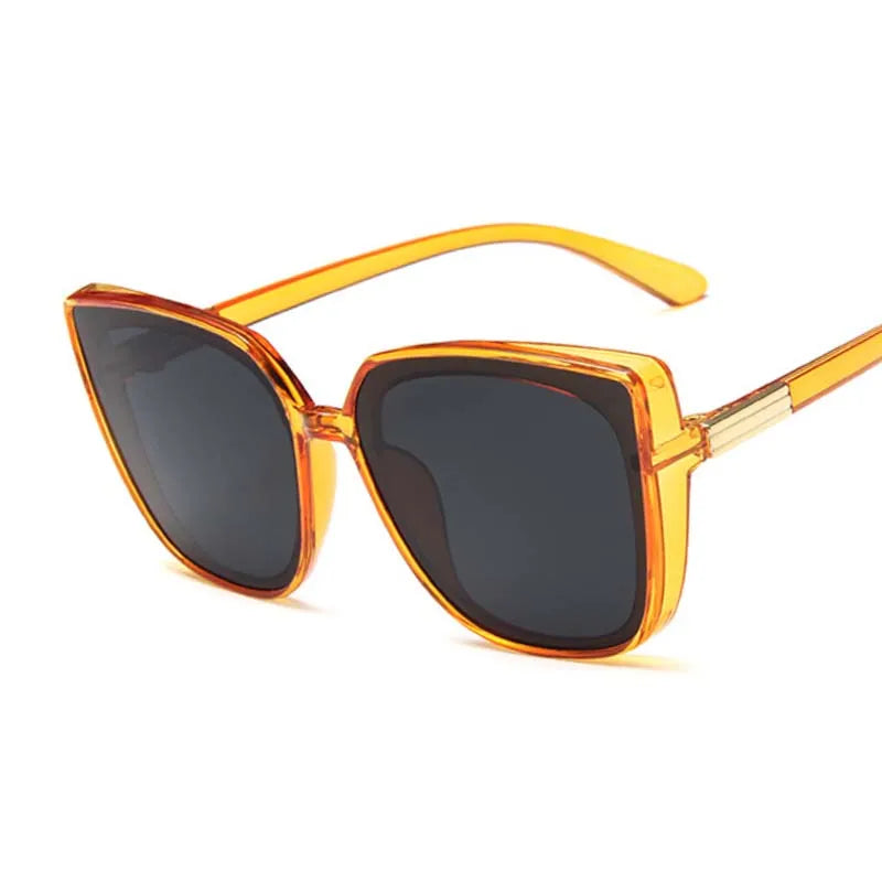 Luxury Cat Eye Sunglasses – Oversized Black Frame Workoutry
