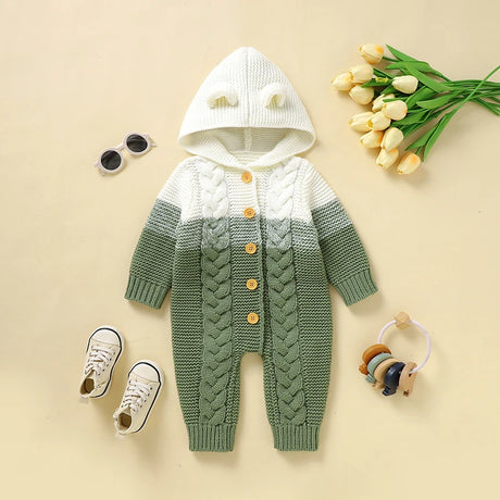 Hooded Baby Romper – Cosy Unisex Fit - Bianca Australia