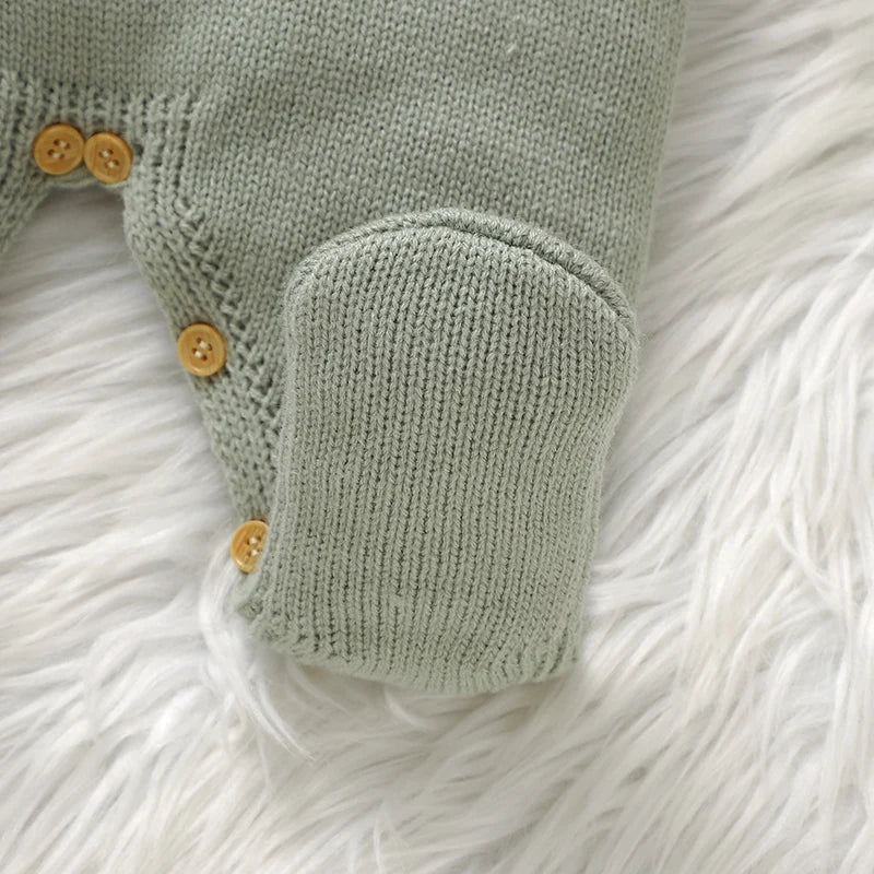 Striped Knit Baby Romper – Cosy Autumn Style - Bianca Australia