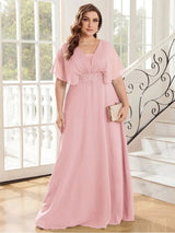 Plus Size Chiffon Evening Dress Bianca Australia
