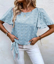 Jacquard Short Sleeve Casual Shirt