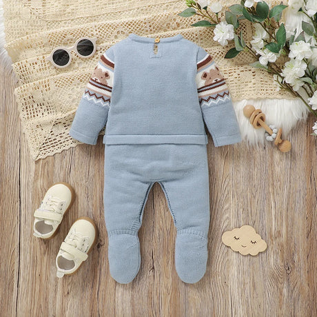 Cute Bear Baby Romper – Long Sleeve & Cosy Fit - Bianca Australia