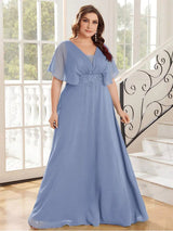 Plus Size Chiffon Evening Dress Bianca Australia