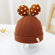 Polka Dot Baby Beanie with Bow – Warm & Cosy Bianca Australia