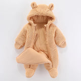 Thick Cotton Baby Jumpsuit – Warm & Unisex Design Bianca Australia