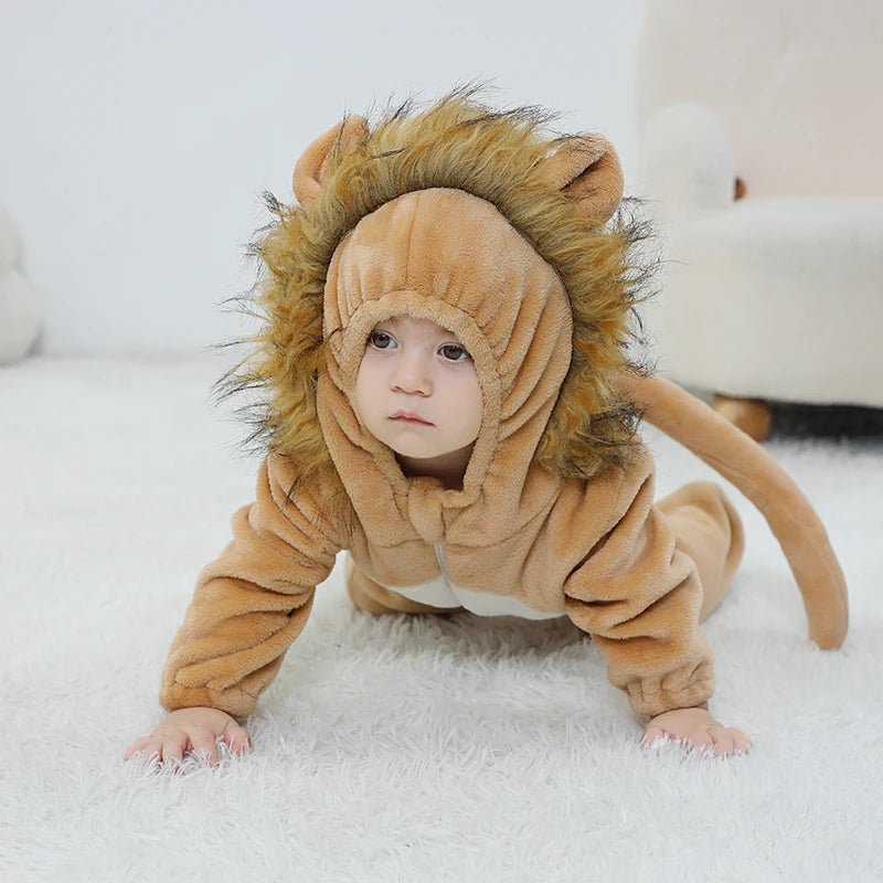 Baby Lion Romper – Cosy Zip-Up Costume Bianca Australia