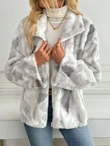 Nina | Harajuku Tie-Dye Fleece Zip-Up Jacket Bianca Australia