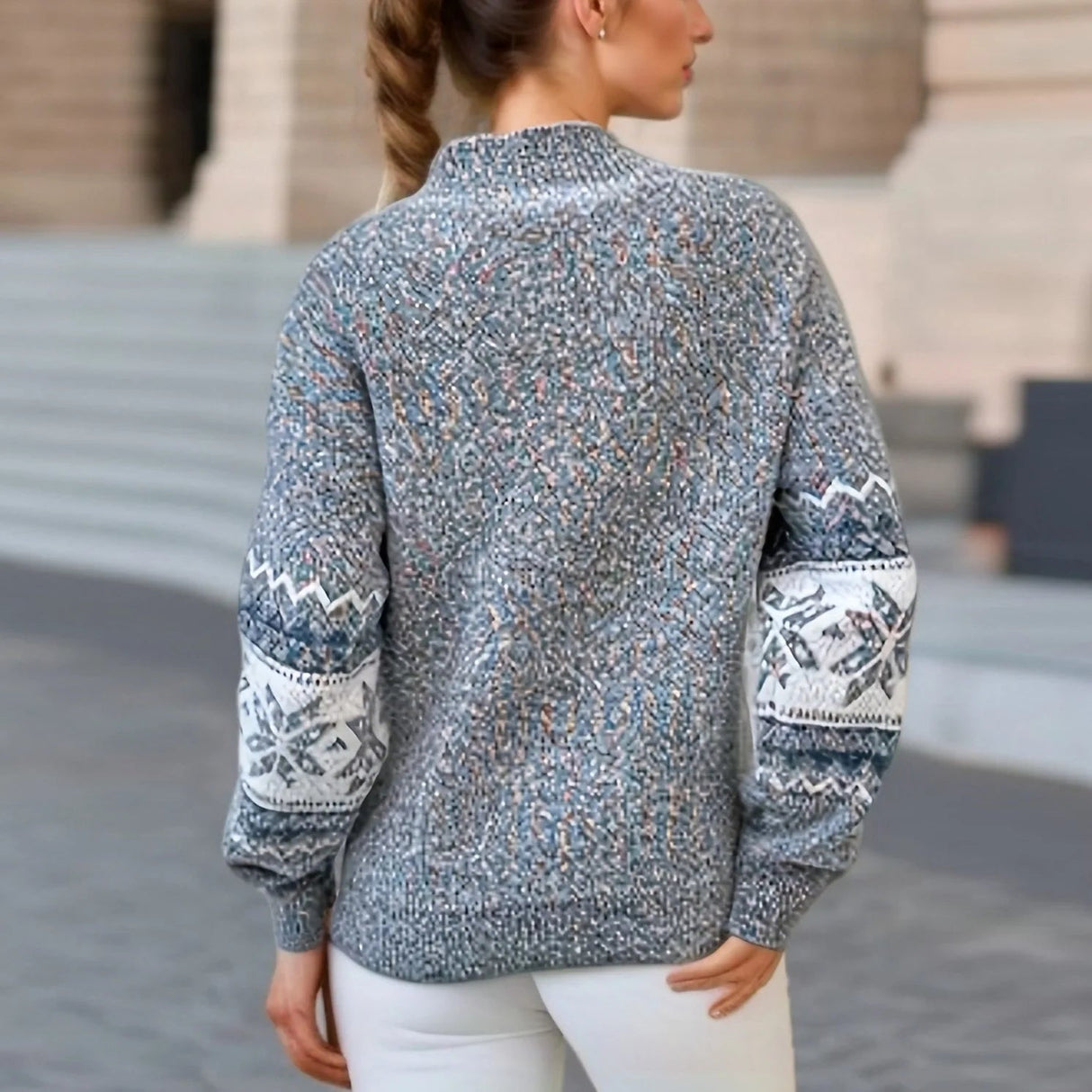 Quinn | Vintage Snowflake Holiday Knit Sweater Bianca Australia