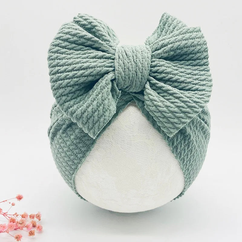 Newborn Winter Turban with Bow – Matching Set Bianca Australia