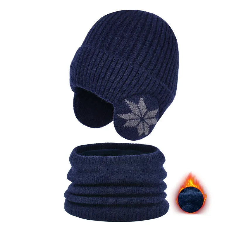 Boys’ Fleece-Lined Winter Hat & Scarf Set Bianca Australia