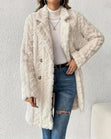 Jade | Double-Breasted Coral Fleece Wool Coat Bianca Australia