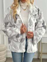 Nina | Harajuku Tie-Dye Fleece Zip-Up Jacket Bianca Australia
